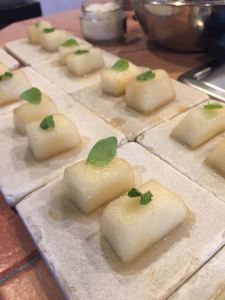 Melón Waler con Albahaca y Menta