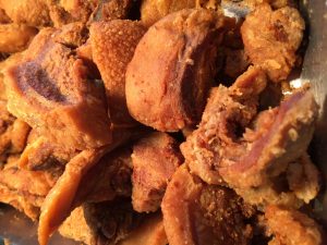 Chicharrón prensado de papada de cerdo